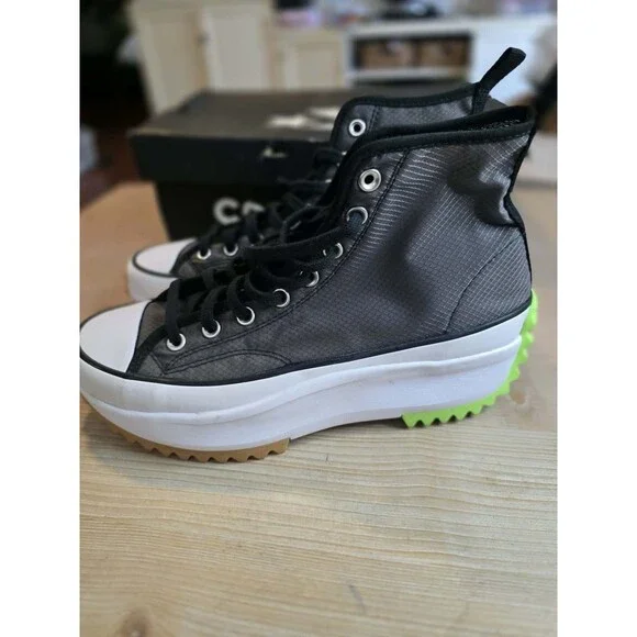 HTF Converse Run Star Hike High Concrete Heat sneaker sz 10.5 - Picture 2 of 8